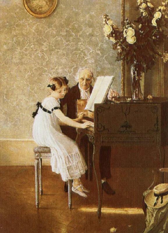 george bernard shaw Young lady to accept fees from her piano teacher France oil painting art